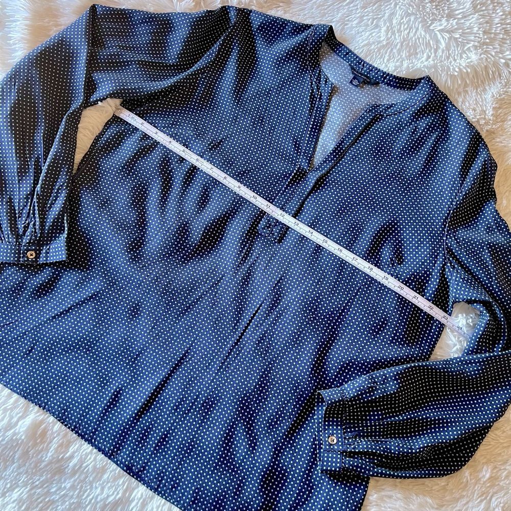 Tommy Hilfiger Navy Polka Dot Shirt XXL - Picture 4 of 12